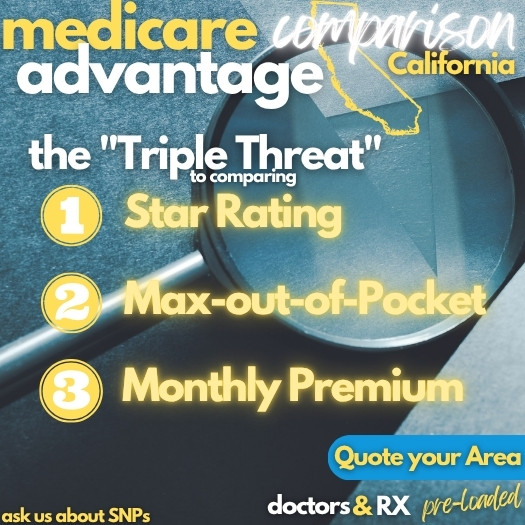 how to compare california medicare advantage plans and carriers